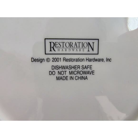 Restoration Hardware “Holly” Plates – Set of 6 in Original Box (Christmas 2001) - Picture 10 of 10